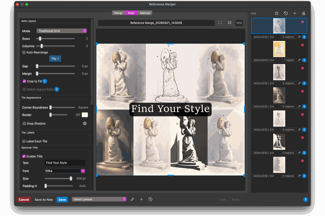 Wando Pro Multi-Edit tab rendering one room sketch with three AI models side by side